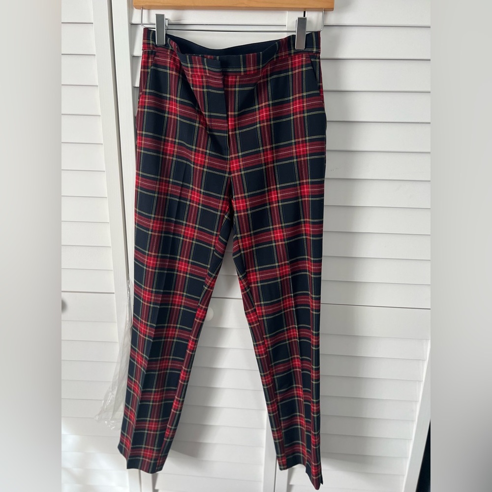 Zara Red Plaid Pants